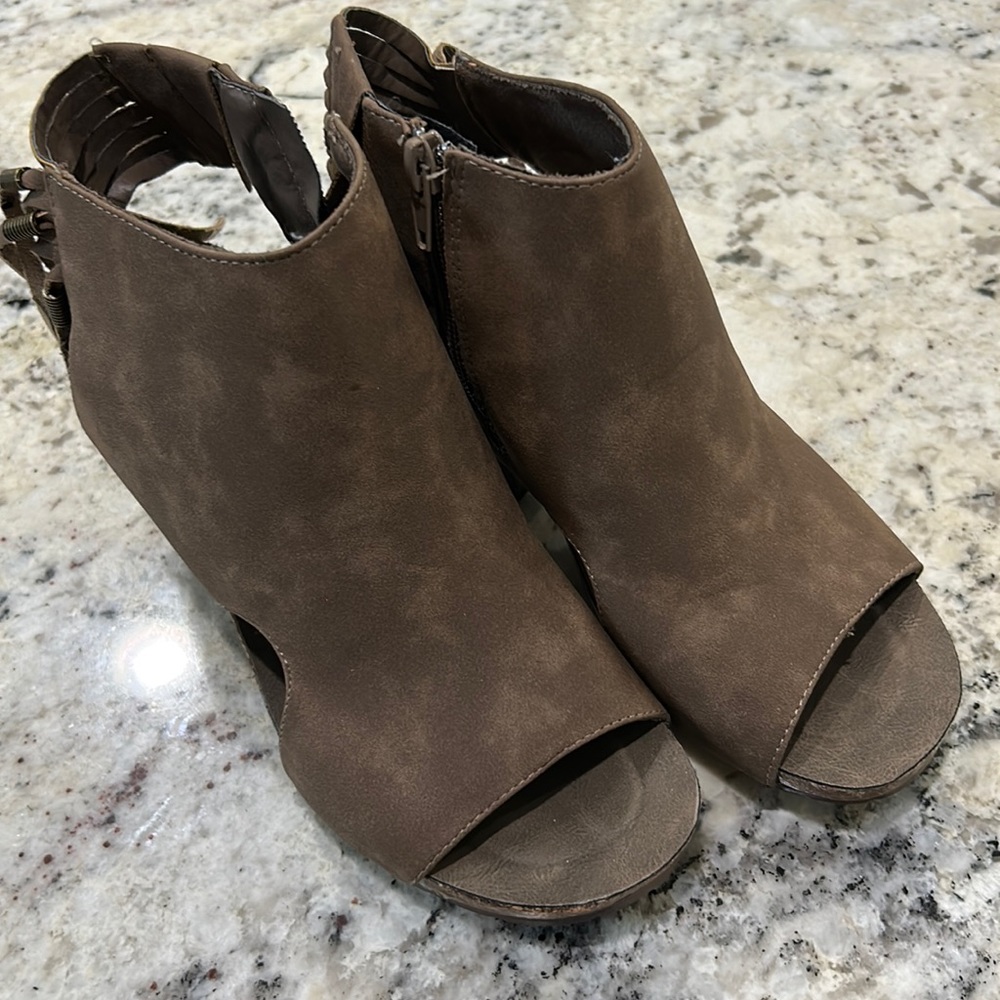 Pierre Dumas Open Toe Booties